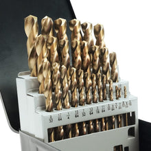 Load image into Gallery viewer, Ultimate 29 Piece Cobalt Drill Bits Set - Versatile for Wood, Plastic &amp; Metal