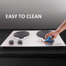 Load image into Gallery viewer, Double Electric Burner with Stainless Steel Finish – Ideal for Indoor Cooking