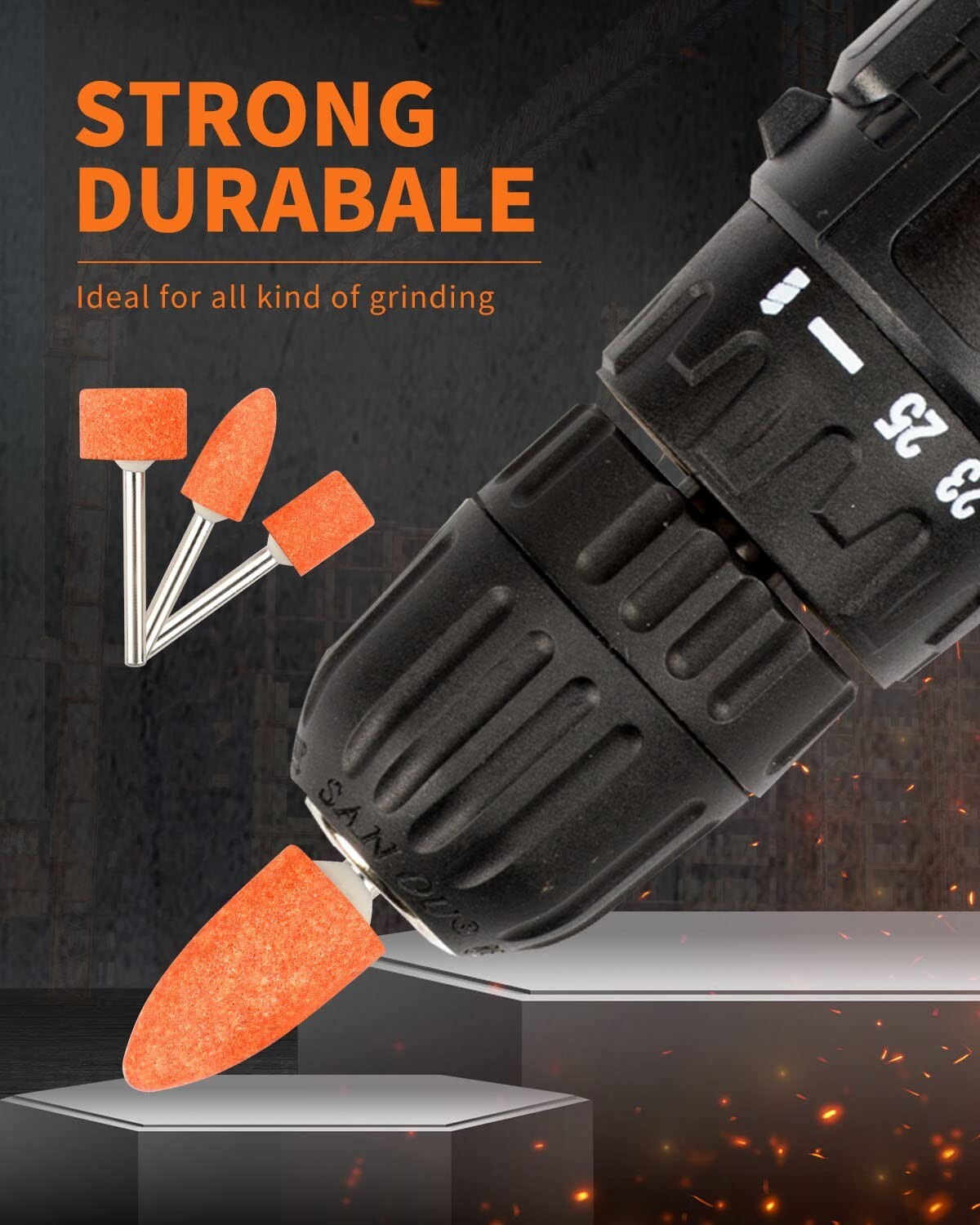 Ultimate 300-Piece Grinding Stones with 3 Shapes & Sizes for Efficient Crafting