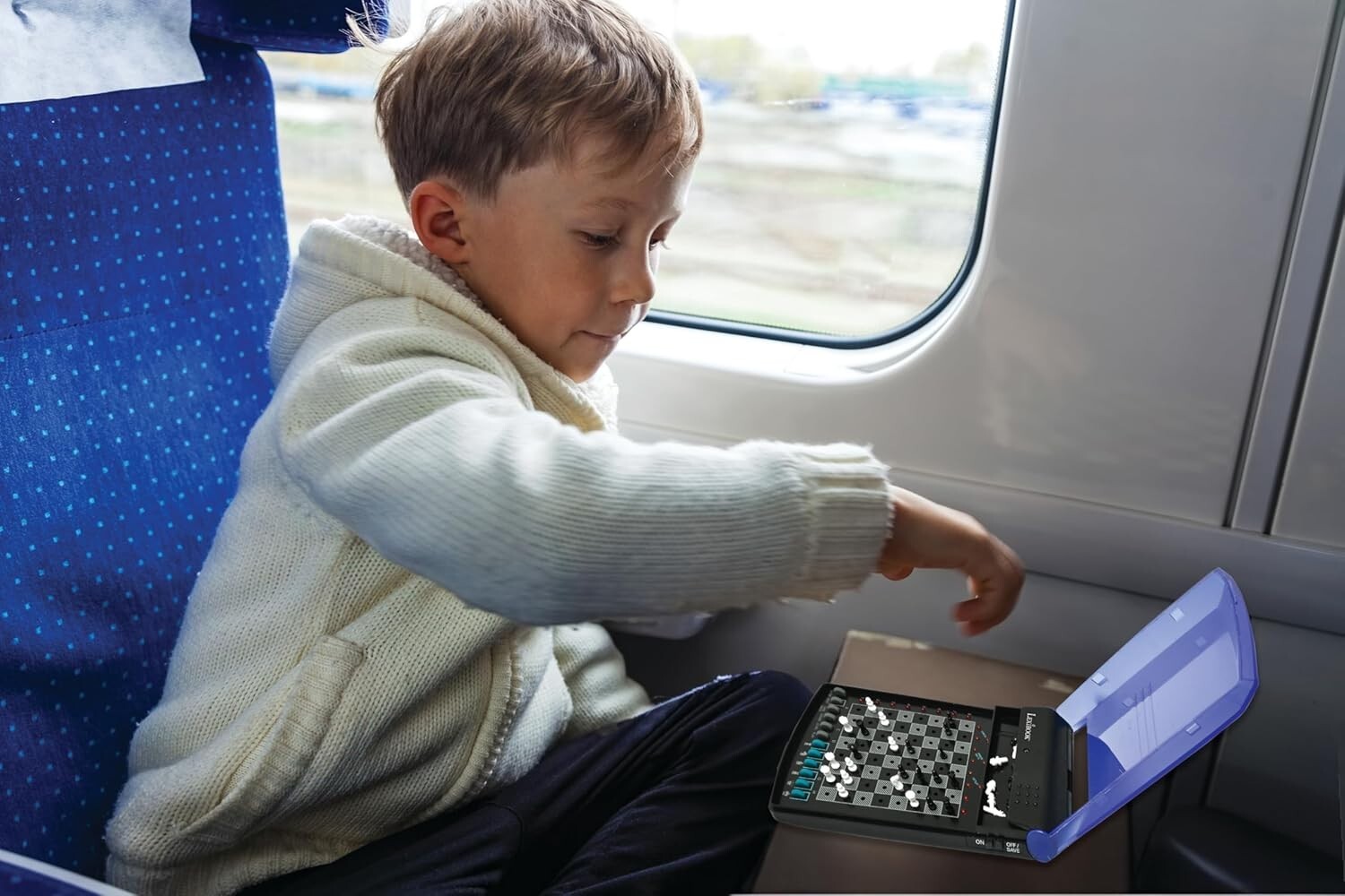 Electronic Chess Set for Travel, 32 Pieces, 64 Levels - Perfect Play Anywhere