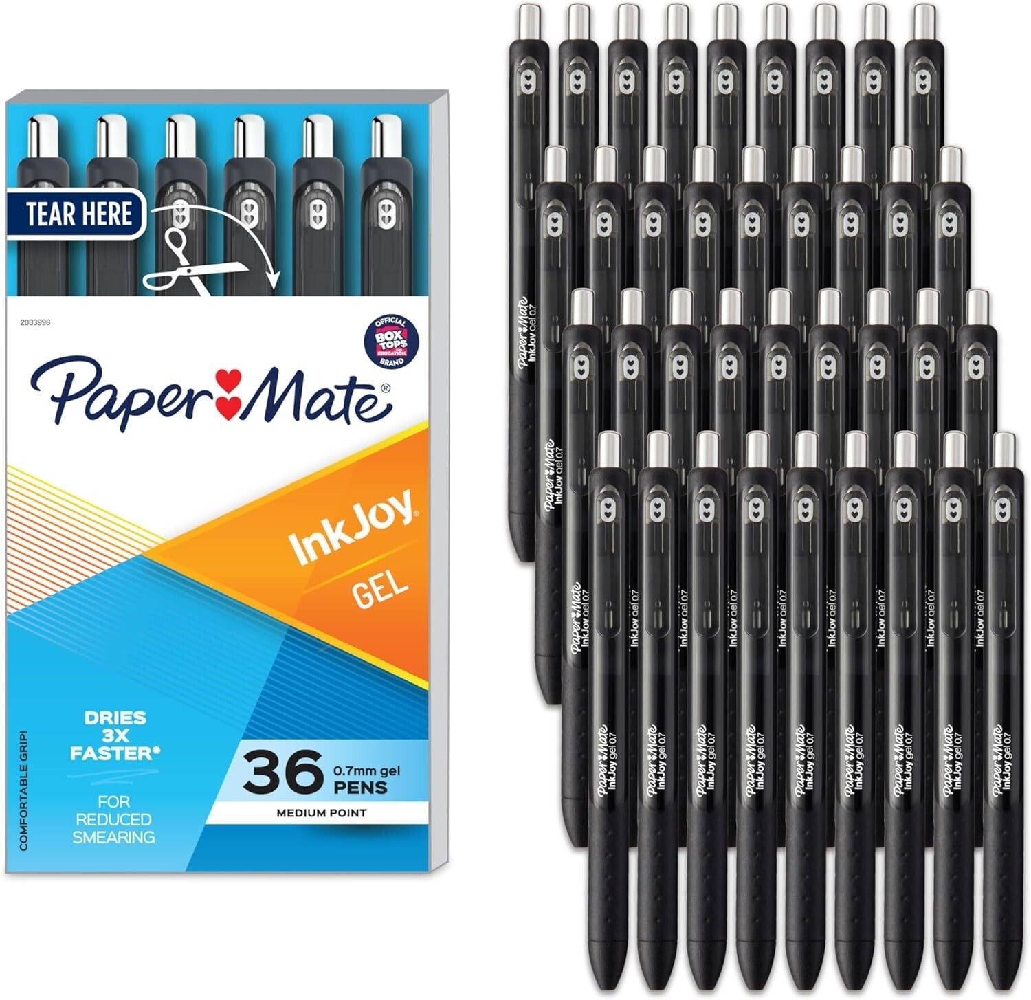 Versatile InkJoy Gel Pens, 36 Pack of Medium Point 0.7mm, Black - Ideal for All