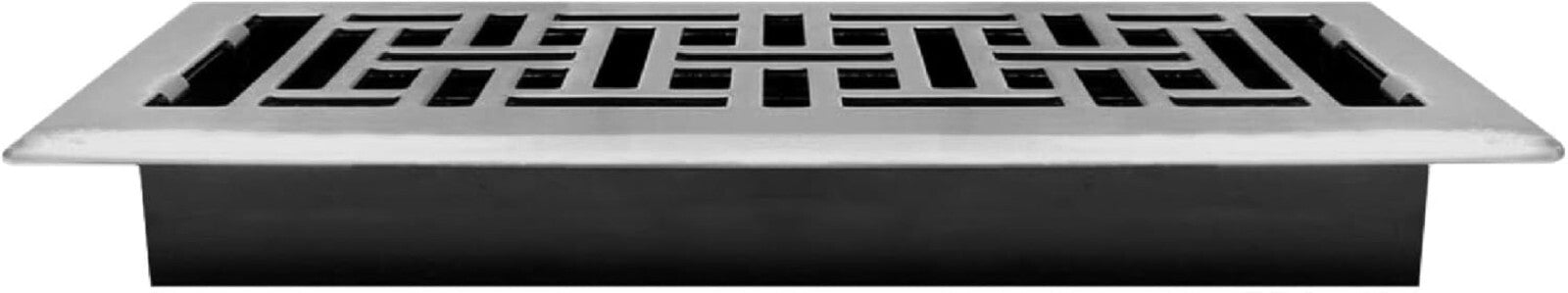 Elegant 4-Pack of 4x10 Vent Covers in Brushed Nickel Finish for Home Decor