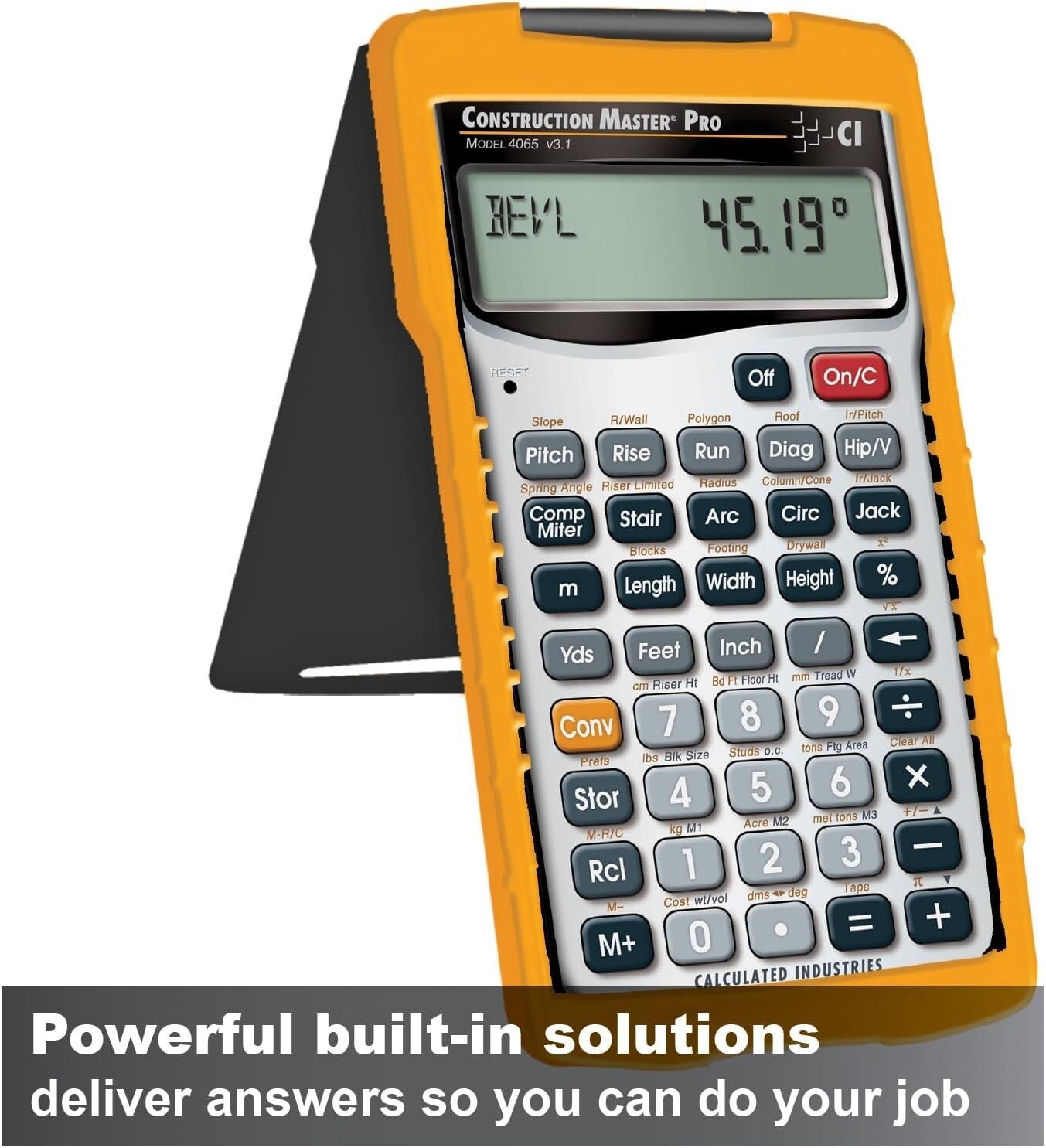 Professional Construction Math Calculator - Feet-Inch-Fraction Conversion Tool