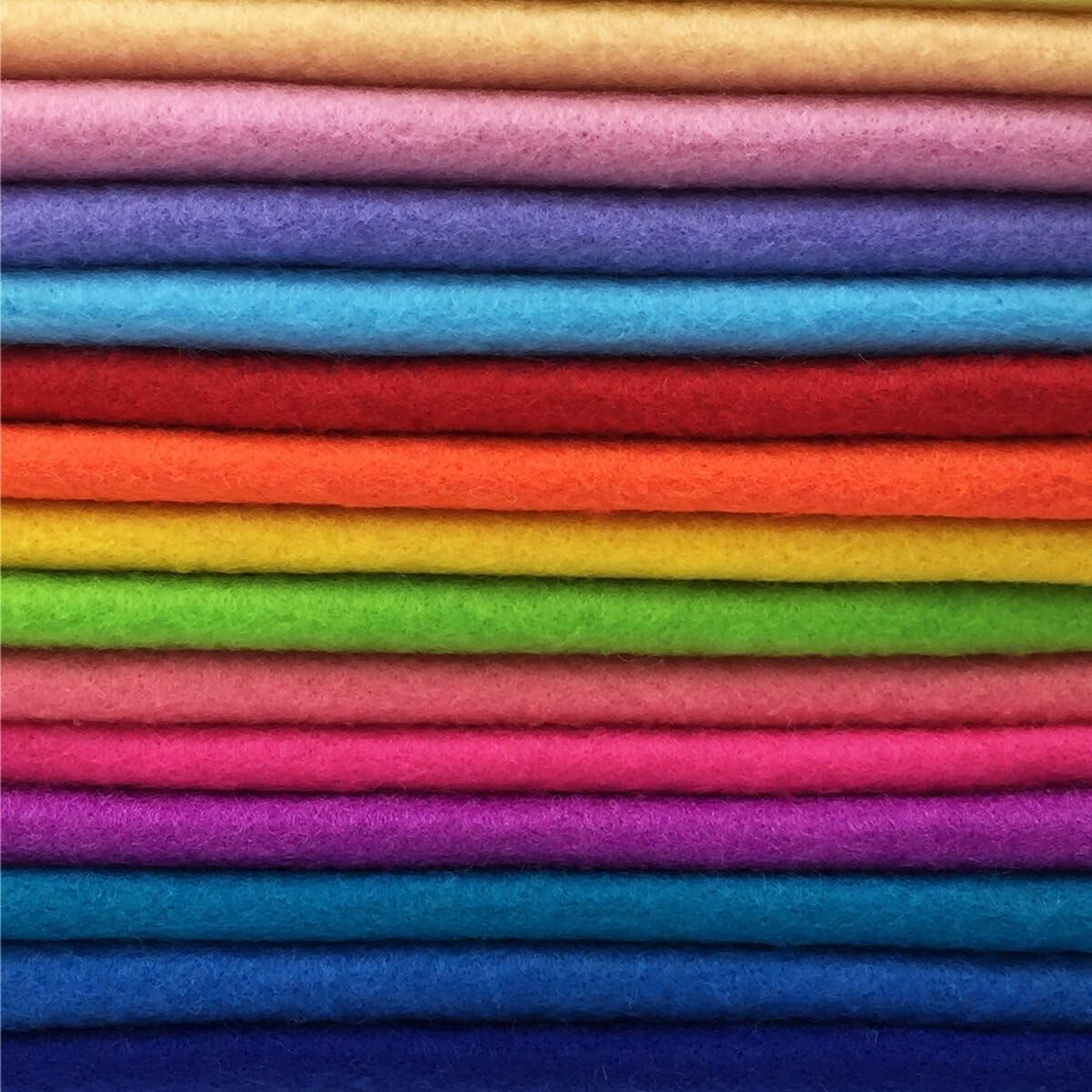 DIY Craft Heaven: 28 Colorful 17.8" Acrylic Felt Squares for Creative Projects