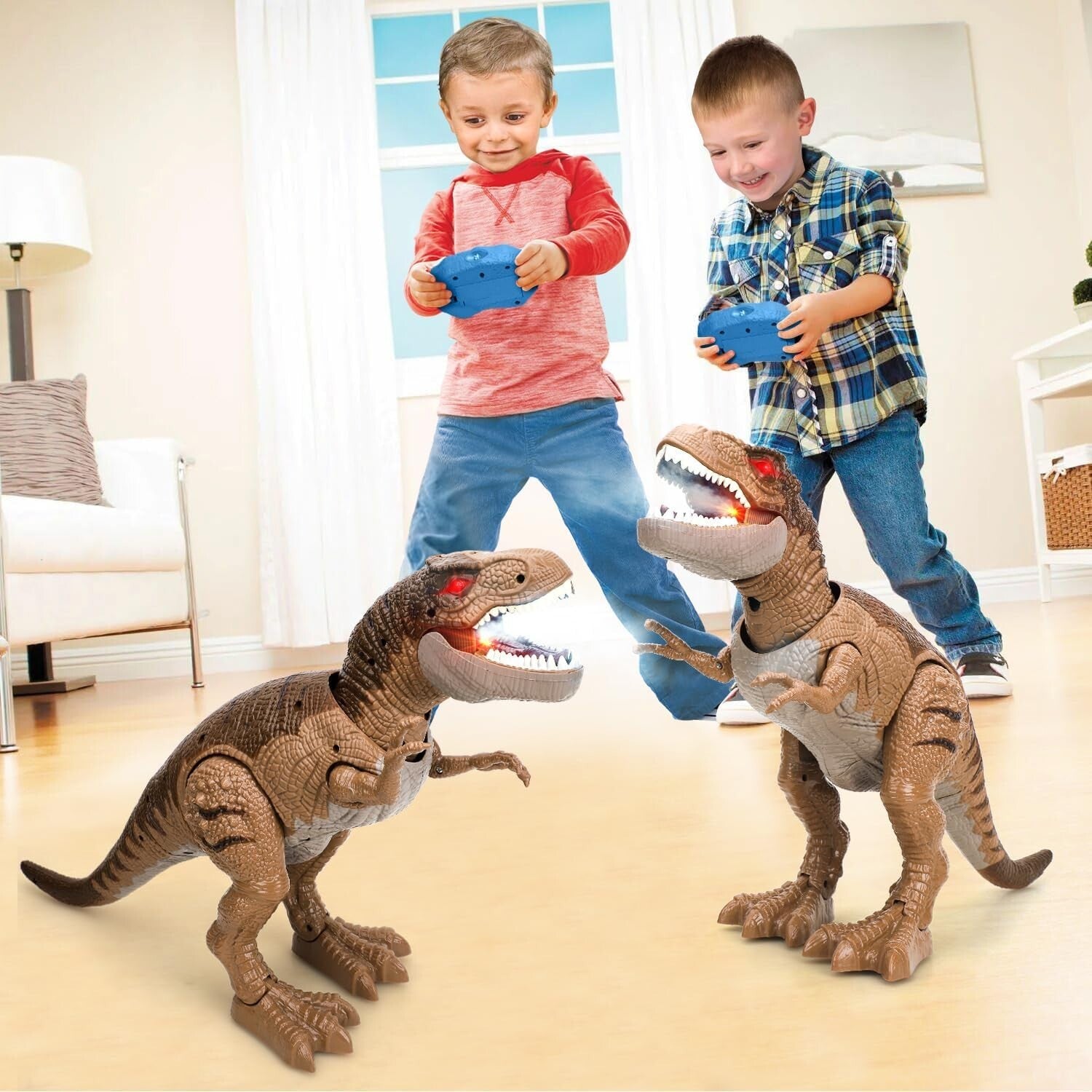 Durable Remote Control Dinosaur with Bonus Mini Dinosaurs - Great for Kids 3-7