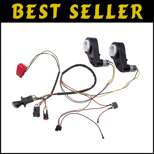 Complete Electric Car Modification Kit - Gearbox, Wires, and Switch for Kids