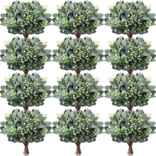 Load image into Gallery viewer, Premium 100 Pcs Eucalyptus Leaf Sprays with White Seeds for Versatile Home Decor