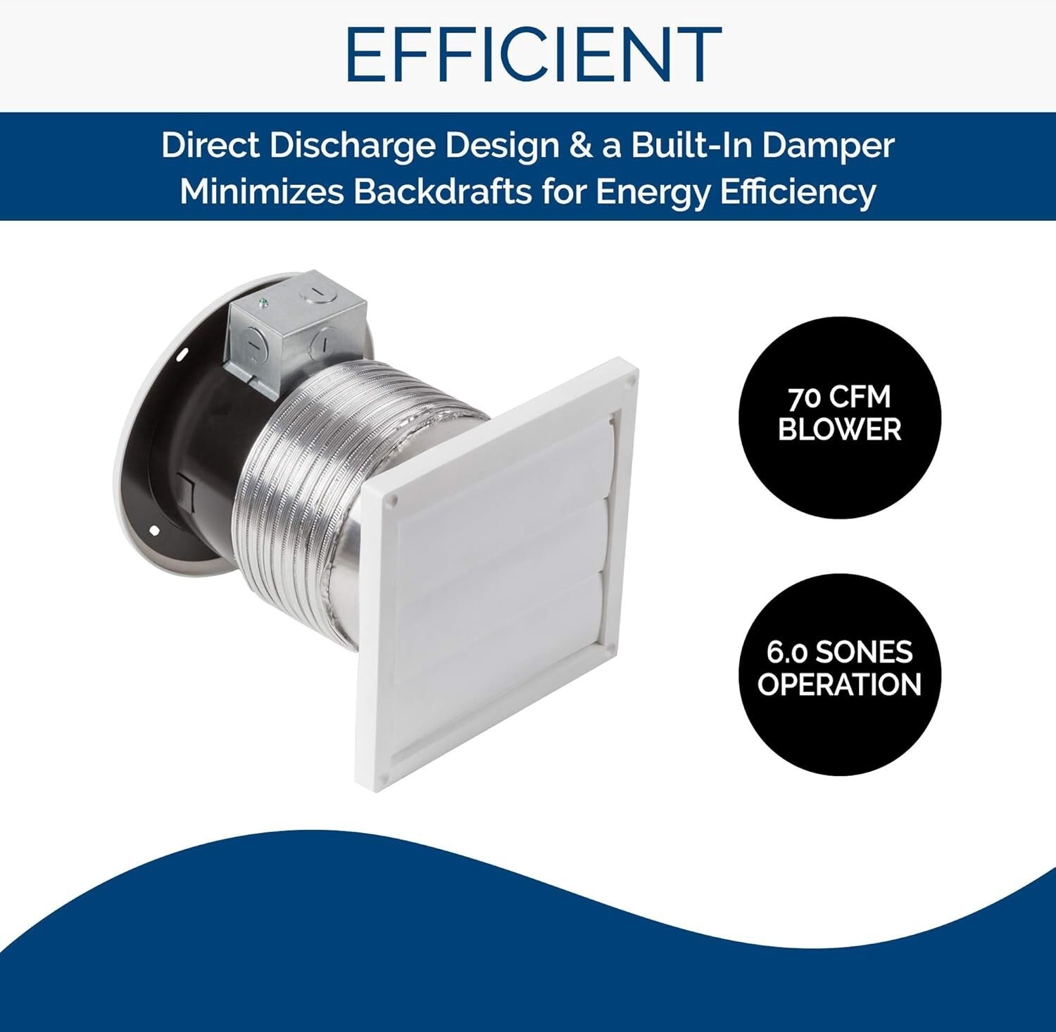 Compact 6-Inch Exhaust Fan with Remote Control - For Efficient Ventilation