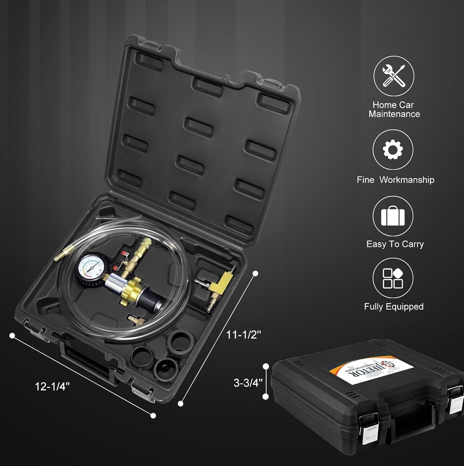 Professional Coolant Filling Tool Kit - Pneumatic System for Rapid Radiator Care