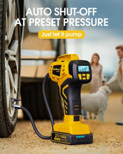 Load image into Gallery viewer, Quick-Charge Tire Inflator with 21V Battery - 160 PSI for Cars, Bikes &amp; E-Bikes