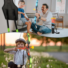 Load image into Gallery viewer, Durable Portable Bow and Arrow Set for Kids – Ideal for Indoor &amp; Outdoor Play
