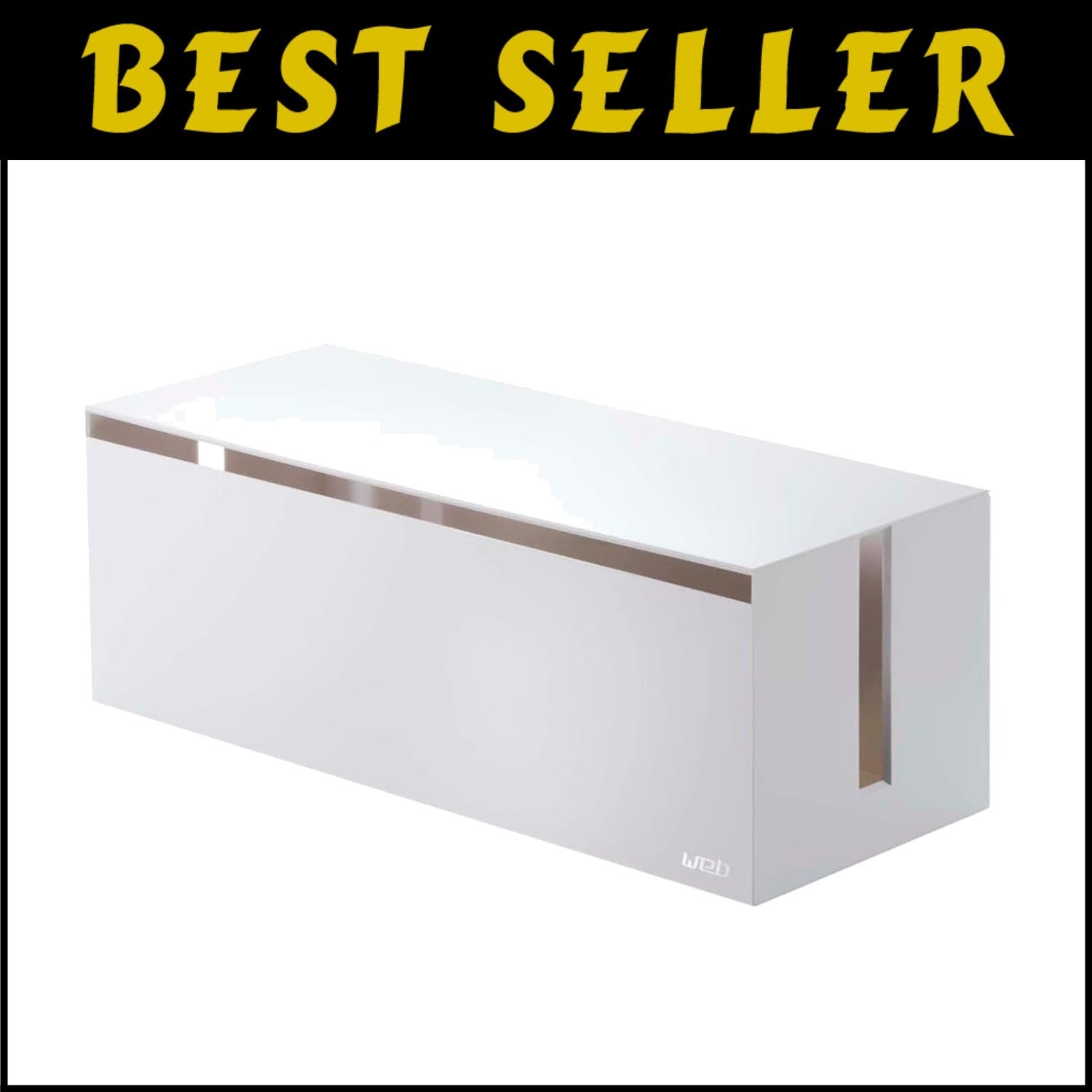 Compact & Elegant Cable Box for Power Strips – Stylish Desktop & Floor Storage