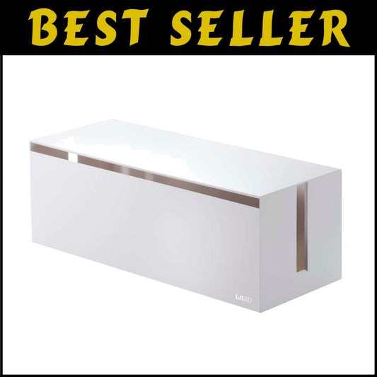 Compact & Elegant Cable Box for Power Strips – Stylish Desktop & Floor Storage