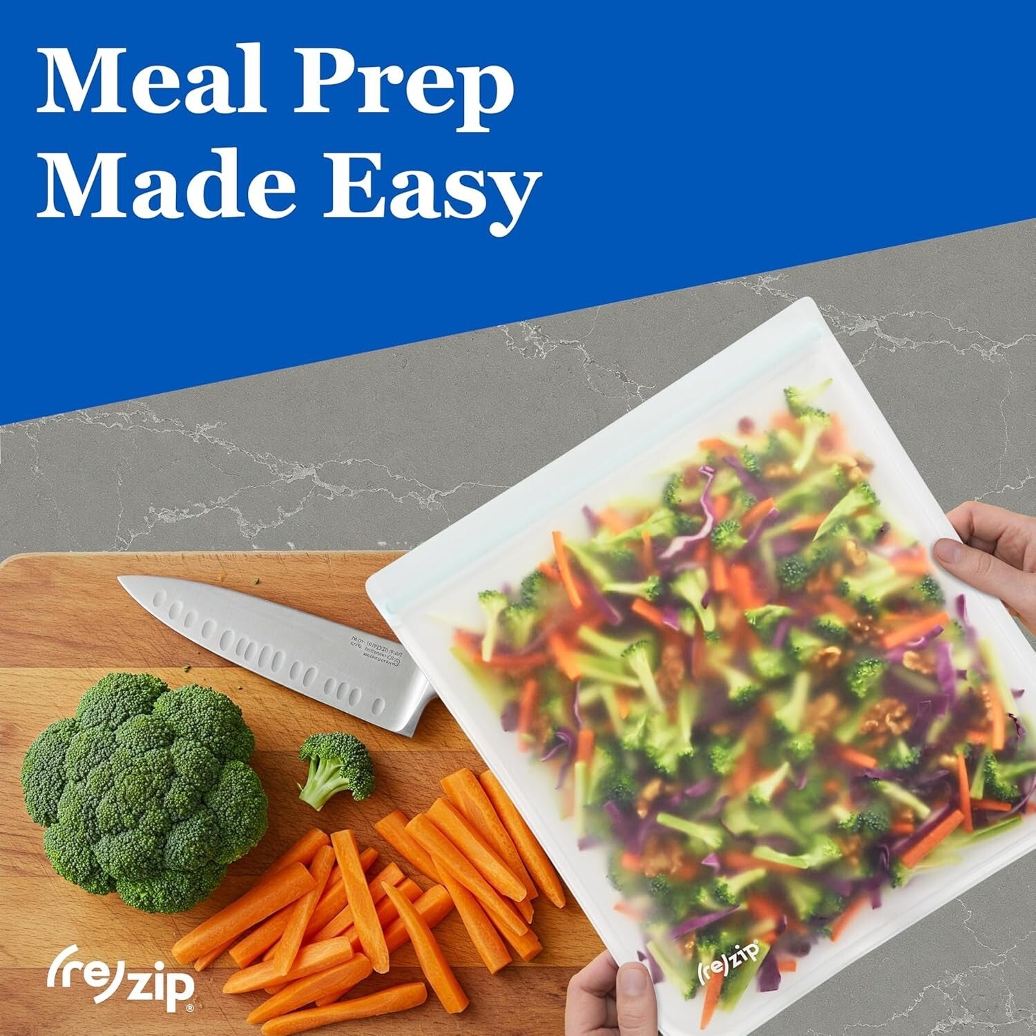 Durable 8-Pack Clear Reusable Gallon Bags | Airtight, Freezer Safe & Versatile