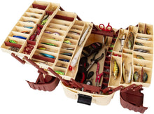 Load image into Gallery viewer, Portable All-Weather Fishing Tackle Box with 7 Fold-Out Trays &amp; 61 Compartments