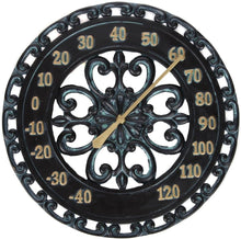 Load image into Gallery viewer, Large 13-Inch Black Wall Thermometer with Retro Design - Ideal Gift for Home