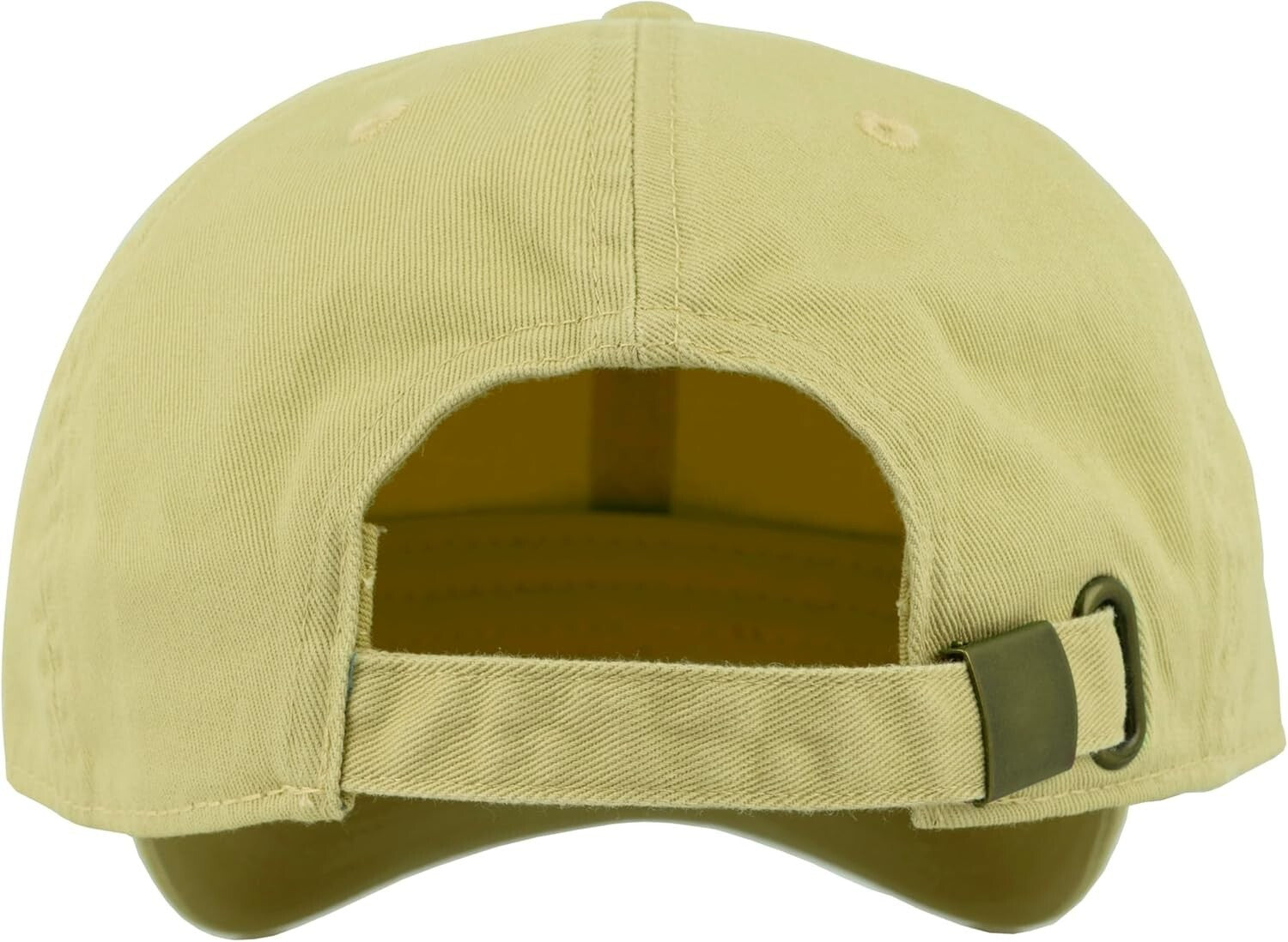 Wholesale Bulk of 12 Light Yellow 100% Cotton Adjustable Baseball Caps