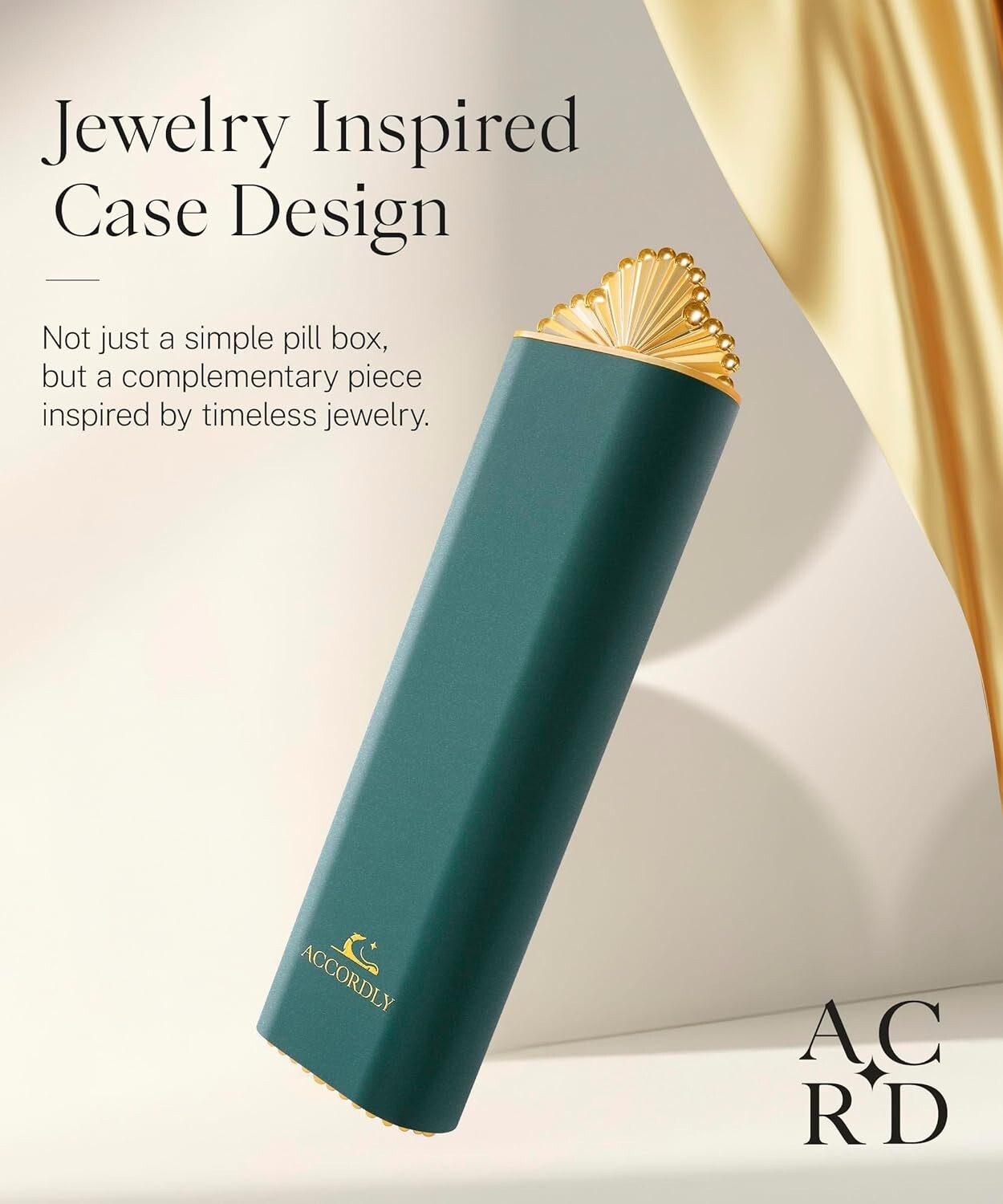 Luxurious Heavy-Duty Pill Organizer - Perfect for Vitamins, Medication & Travel