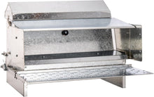 Load image into Gallery viewer, Pest-Proof 25lb Metal Feeder with Rain Cover - Perfect for Backyard Flocks