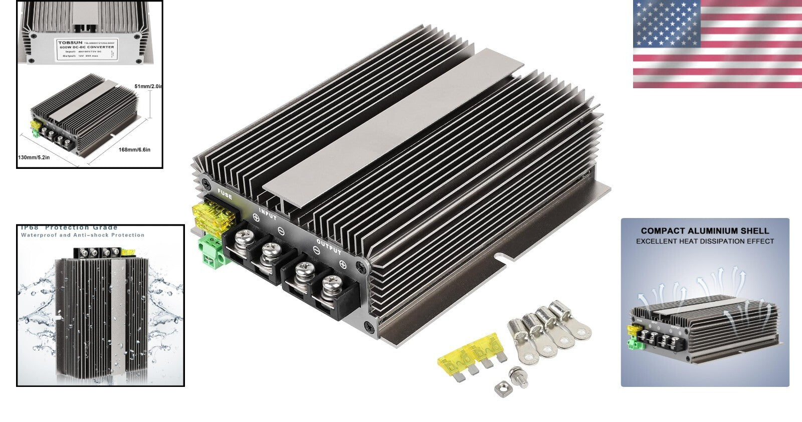 Efficient 600W Buck Converter: Step Down 48V/60V/72V to 12V DC 50A Transformer