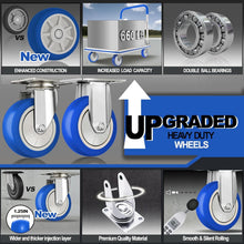 Load image into Gallery viewer, Easy-Store Heavy-Duty Dolly with 360° Wheels - Ideal for Moving &amp; Transport