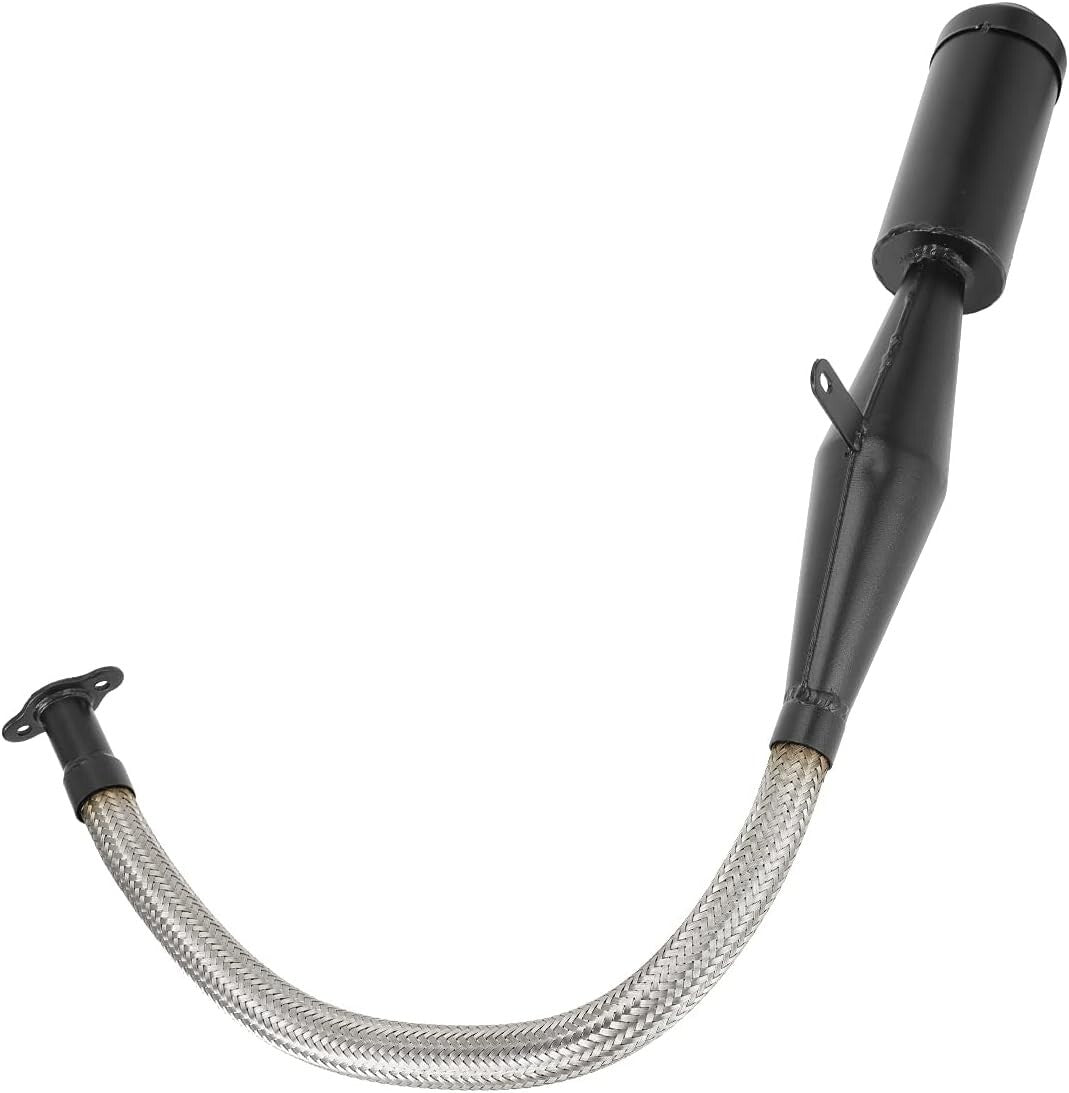 Premium Flexible Exhaust Muffler with Gasket for 2 Stroke 49cc to 100cc Bikes