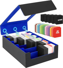 Load image into Gallery viewer, Multi-Functional Trading Card Storage Case with Removable Lid &amp; Magnetic Closure