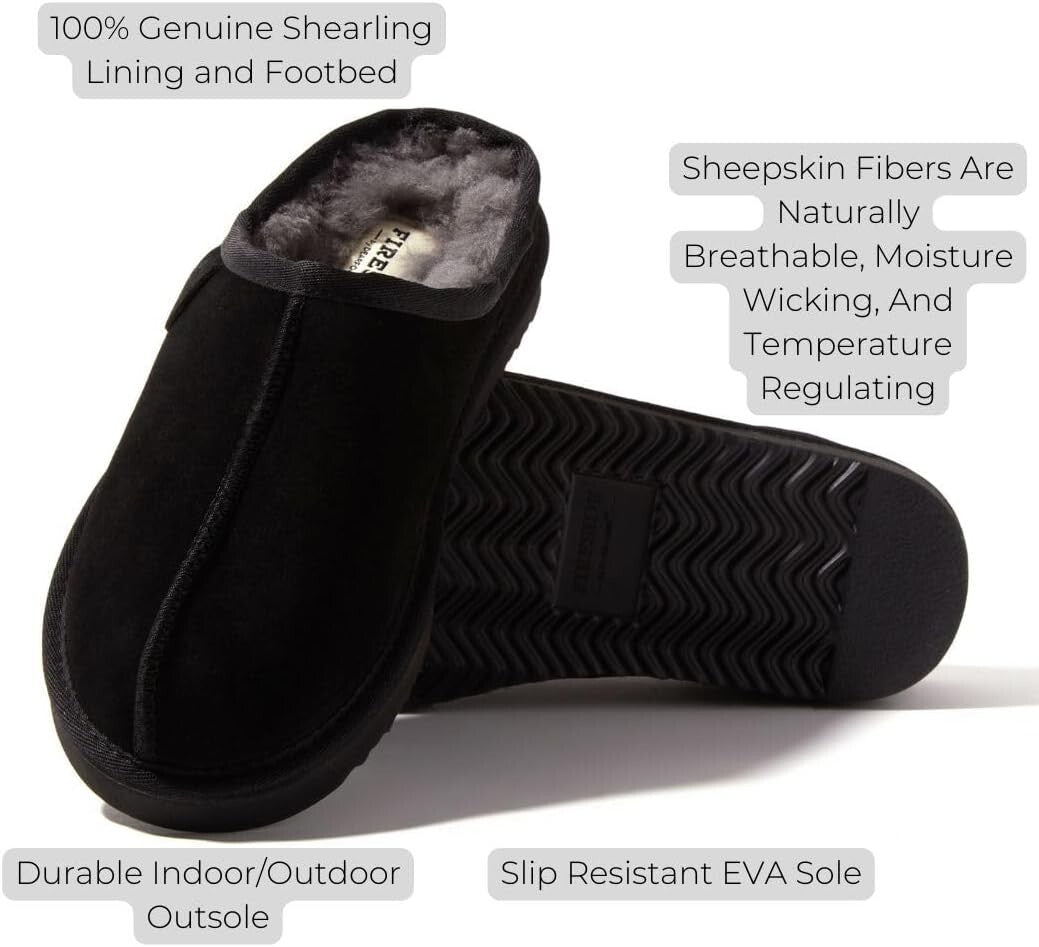 Women's Greta Genuine Shearling Clogs - Ultimate Comfort for Indoor/Outdoor Use