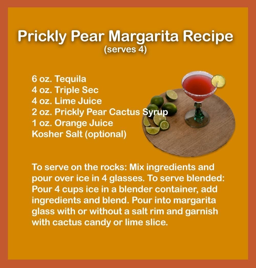 Elevate Your Menu with 1 Gallon Prickly Pear Syrup - Ideal for Beverages & More