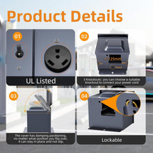 Load image into Gallery viewer, Weatherproof 30 Amp RV Outlet Box with Circuit Breaker - Durable &amp; Lockable