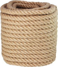 Load image into Gallery viewer, Durable Twisted Manila Rope 3/4 Inch x 100 Feet – Ideal for Landscaping &amp; Crafts