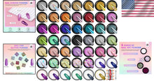 Load image into Gallery viewer, Versatile Chrome Powder Nail Art Kit: 48 Colors &amp; Sponge Applicators Included