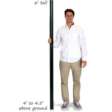 Load image into Gallery viewer, Pre-Drilled 6' U-Channel Sign Post Pack of 3 - Ideal for Easy Installation
