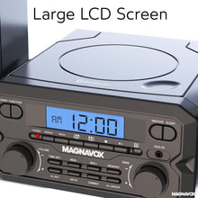 Load image into Gallery viewer, Bluetooth-FM Stereo CD Shelf System with Remote &amp; LCD - Modern Black Design