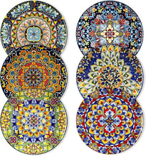 Load image into Gallery viewer, Artistic Bohemian Plate Set of 6 - 8.5-Inch Ceramic Dinnerware for All Occasions