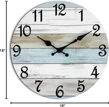 Load image into Gallery viewer, Elegant 16" Battery-Operated Wall Clock - Rustic Decor for Living Room &amp; Office