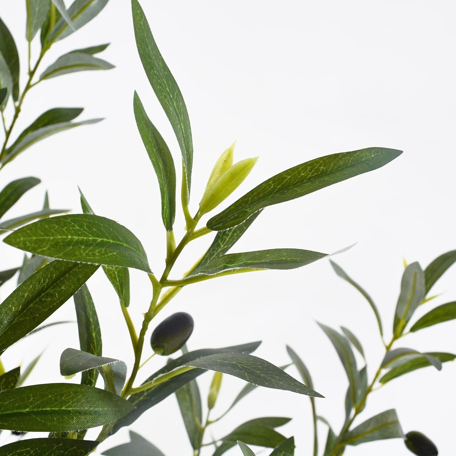 4ft Tall Artificial Olive Tree in Seagrass Basket - Perfect Indoor/Outdoor Decor