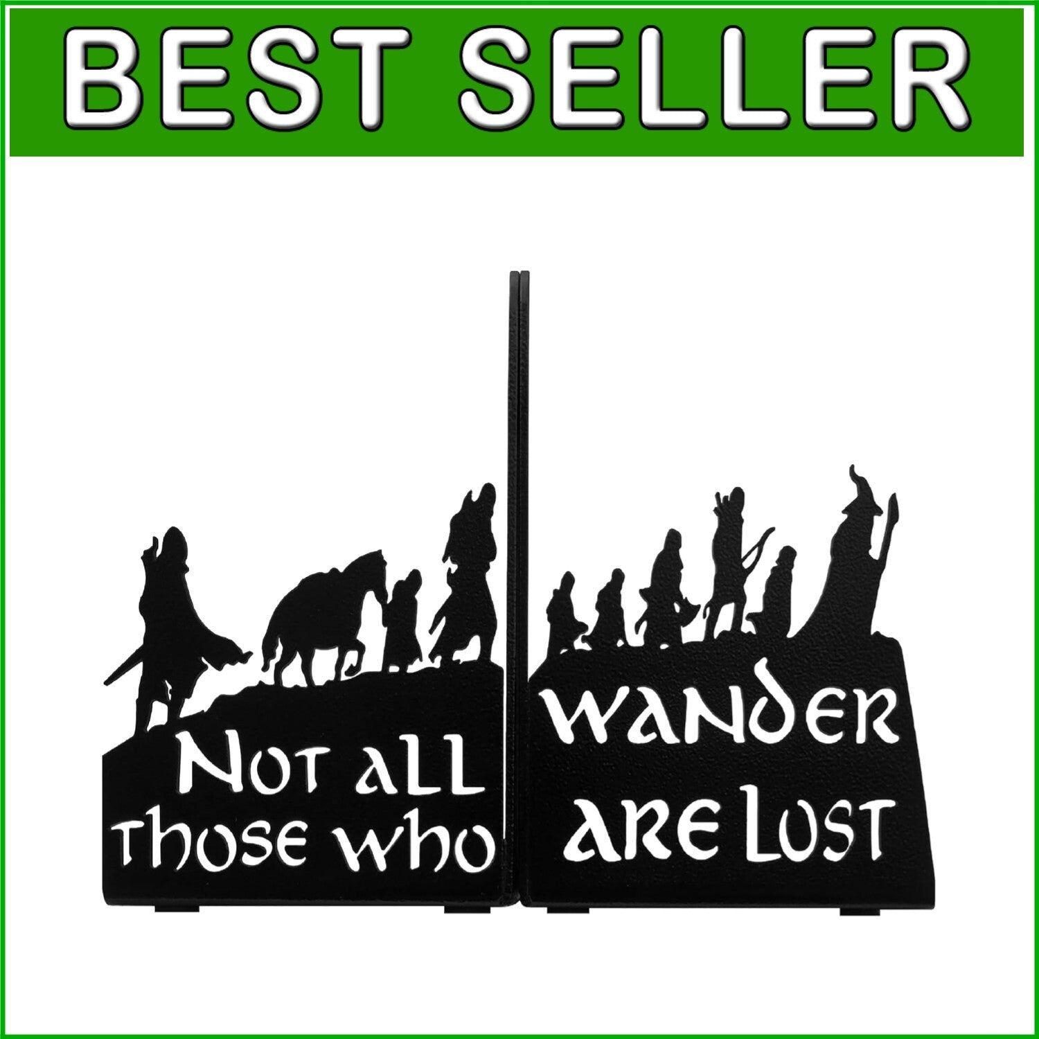 Unique Decorative Bookends in Sturdy Steel - Ideal for Home & Office Decor