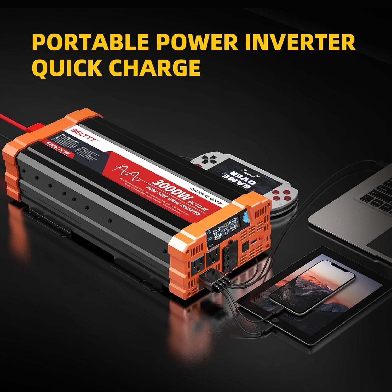 Intelligent 3000W Inverter with Smart LCD and Remote Control for Flexibility