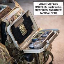 Load image into Gallery viewer, Olive Drab DarkVault Comms Waterproof Case for Phones, GPS, Tools - 7.5x5.5''