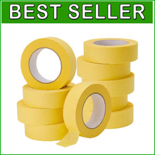 Load image into Gallery viewer, Flexible Yellow Masking Tape for Automotive Use - 10-Pack, Easy Tear Design