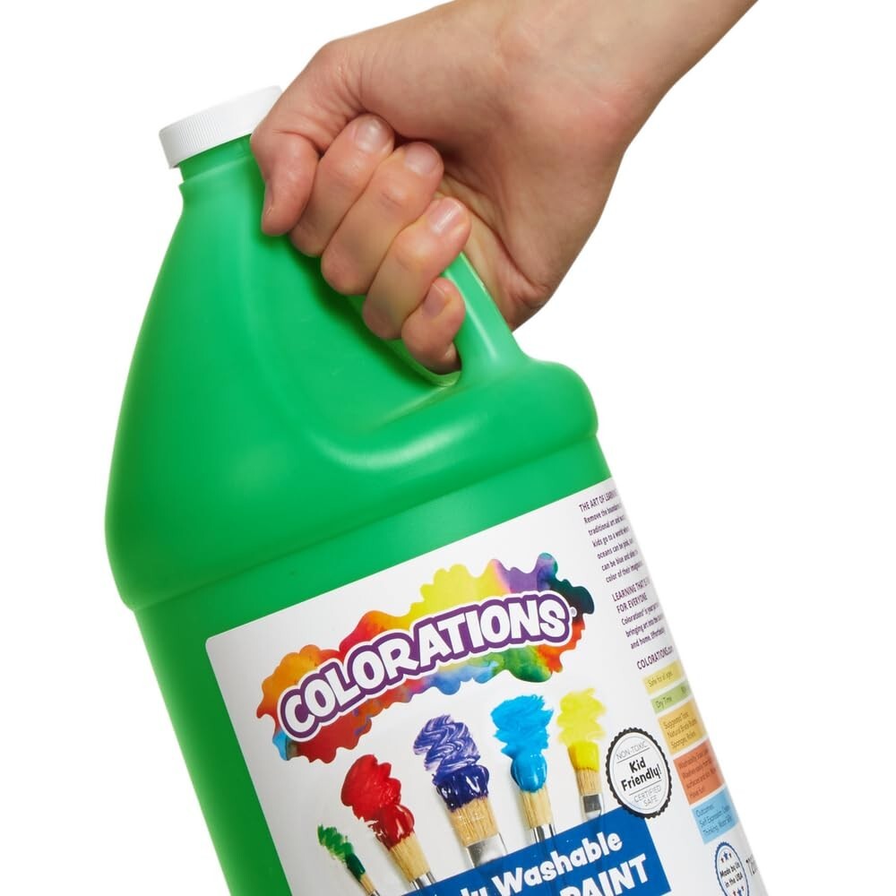 Vibrant 11 Gallon Tempera Paint Set - Non-Toxic Art Supplies for Classrooms