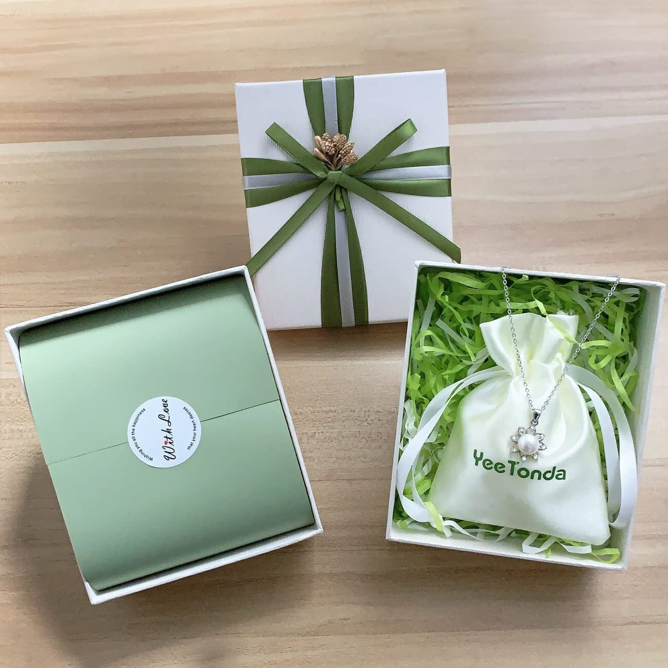 Elegant Sunflower Pearl Necklace in Sterling Silver - Graduation Gifts for Girls