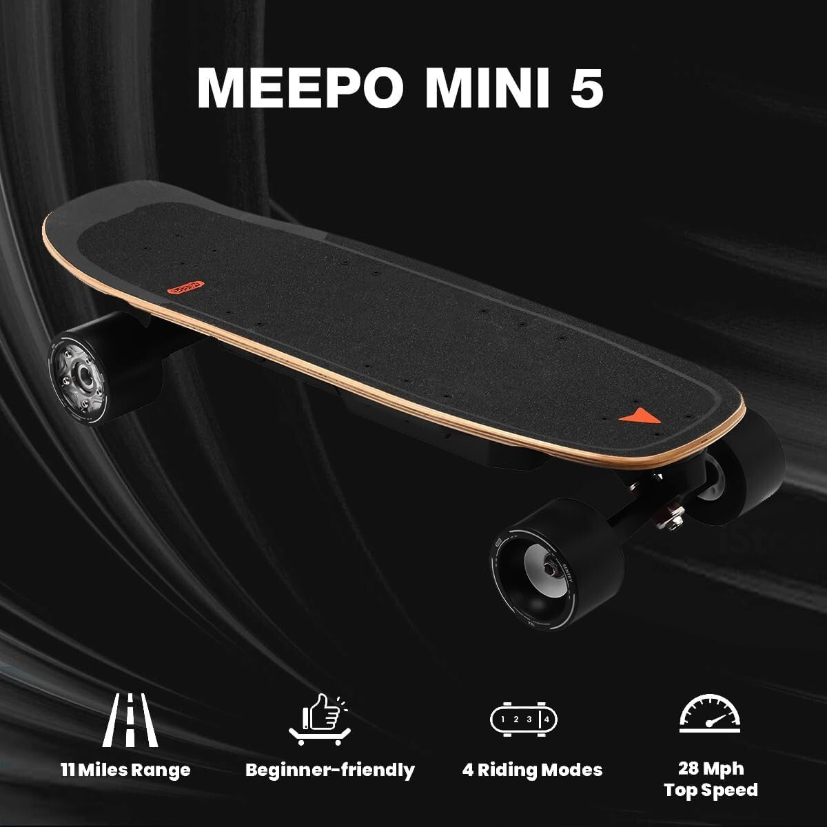 High-Performance Mini5 Skateboard: Up to 24 Miles Range, UL Safety Approved