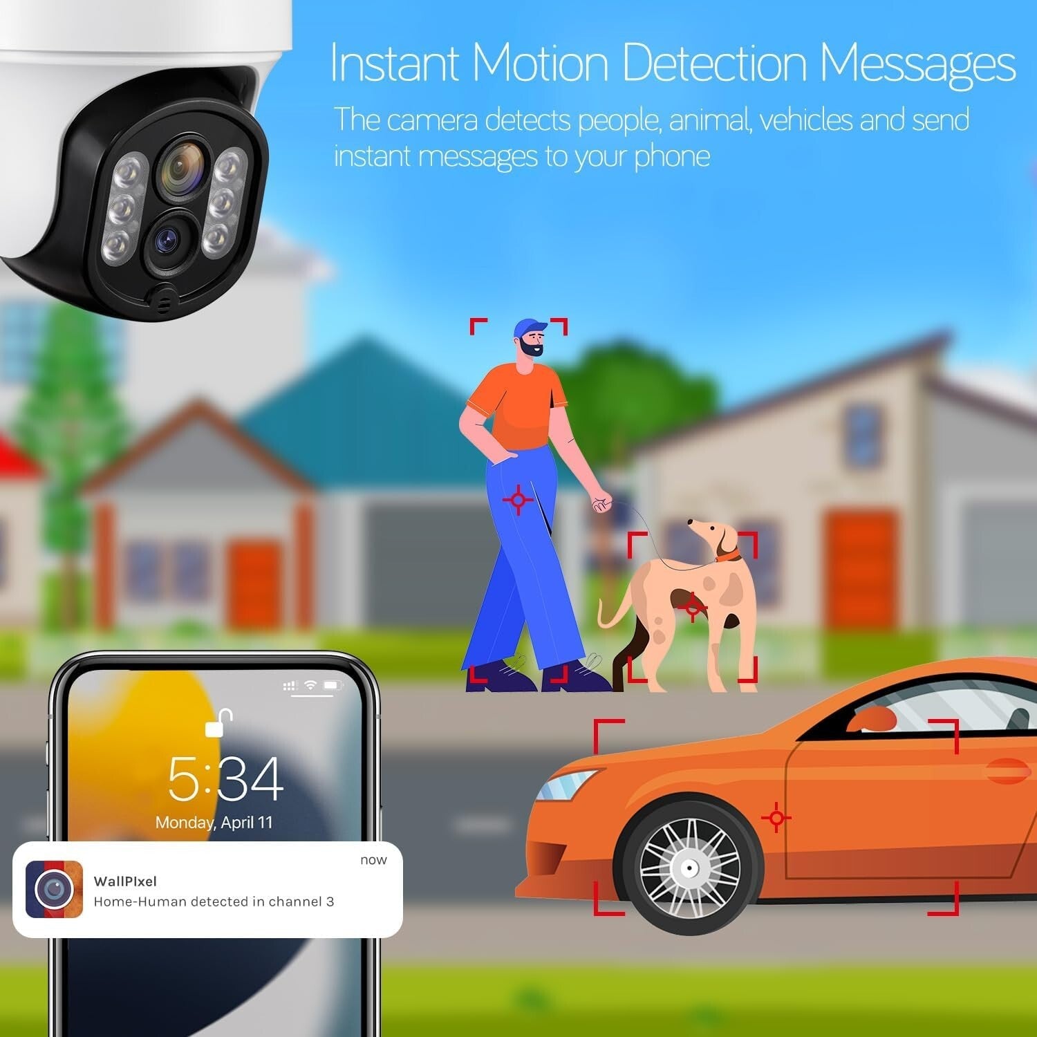 Advanced Dual-WiFi PTZ Camera System with Night Vision & 1TB Surveillance HDD