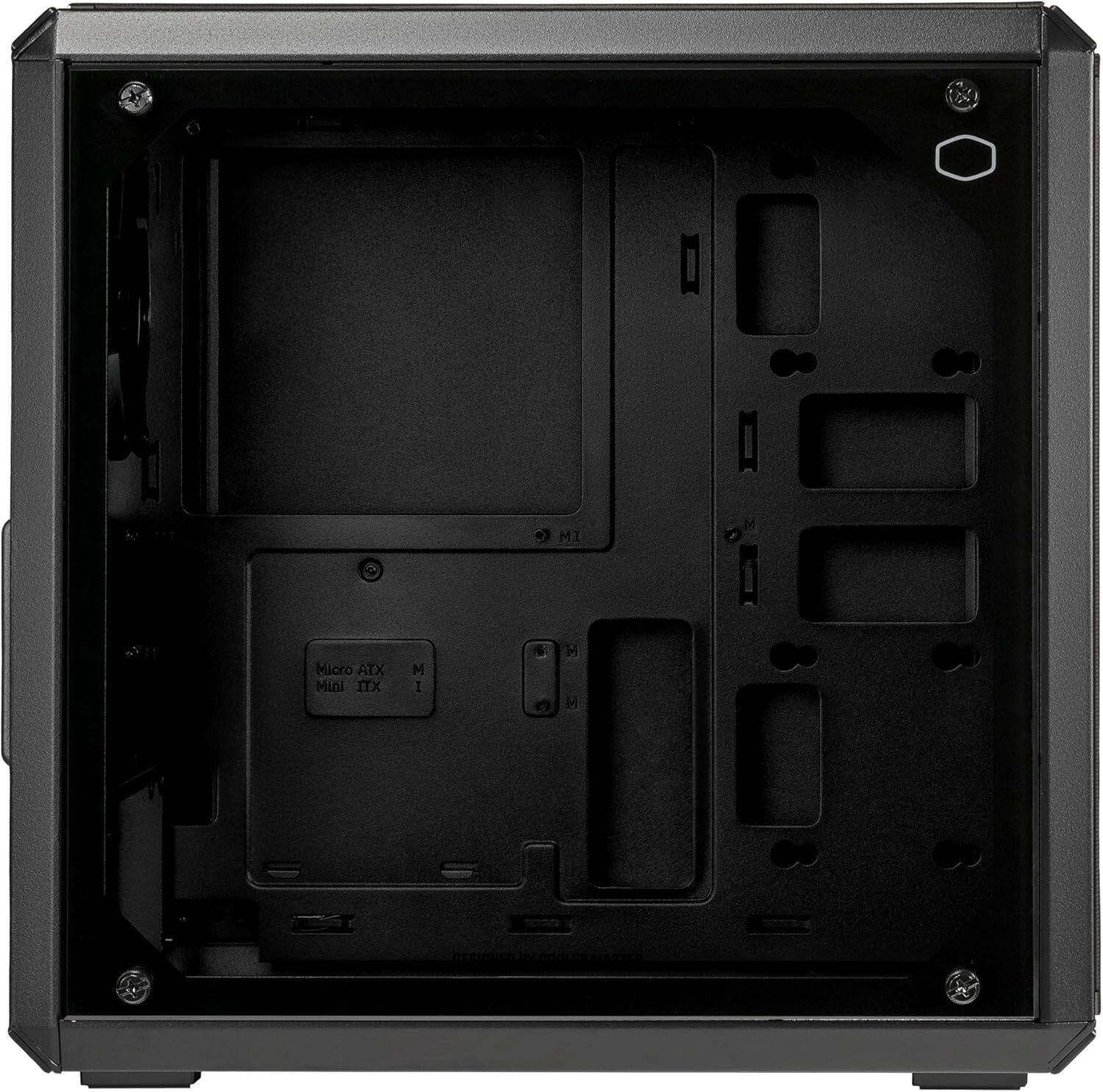 Versatile Micro-ATX Case with Edge-to-Edge Glass & Efficient Cable Management