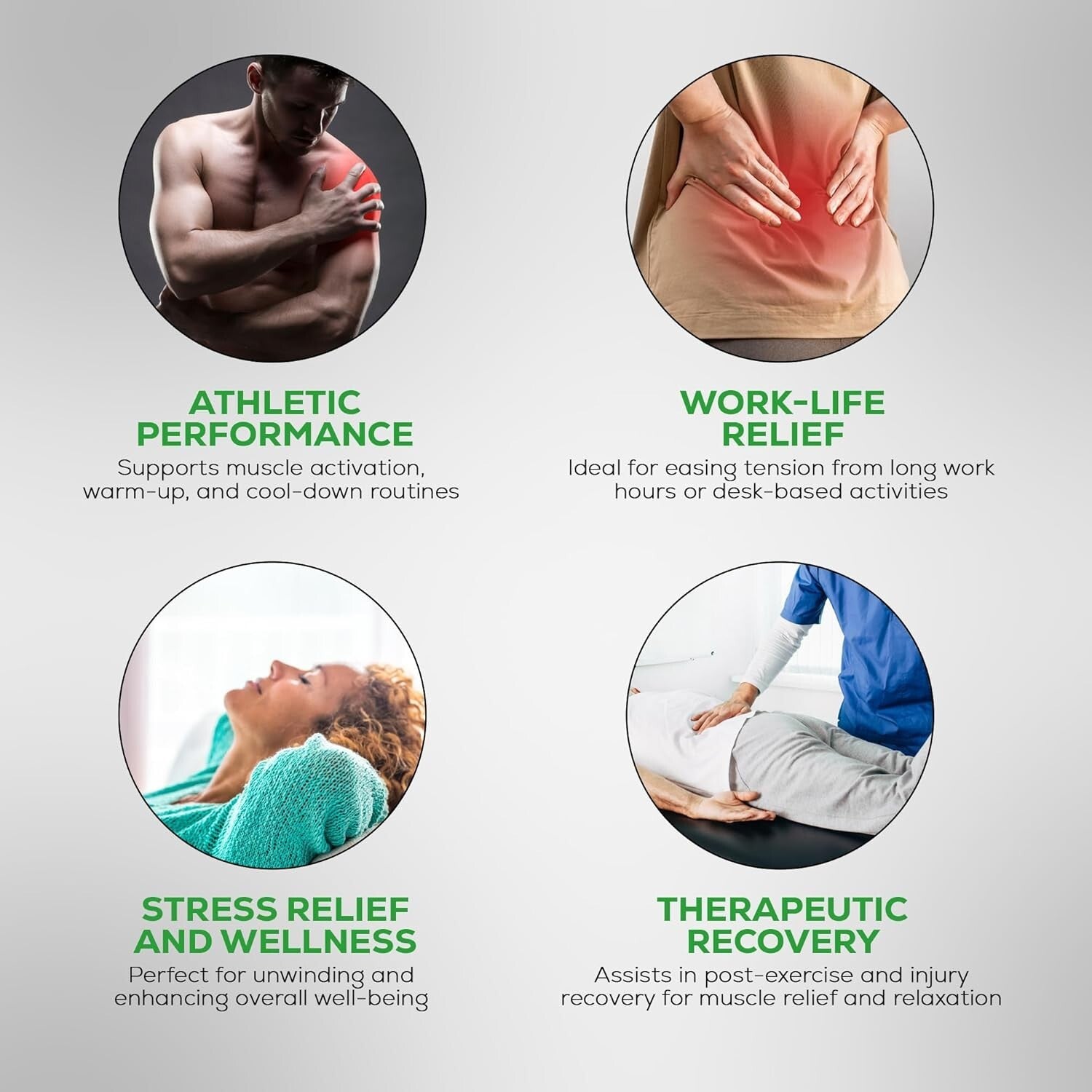 Customizable Cordless Massager – Ergonomic Design for On-the-Go Athlete Therapy