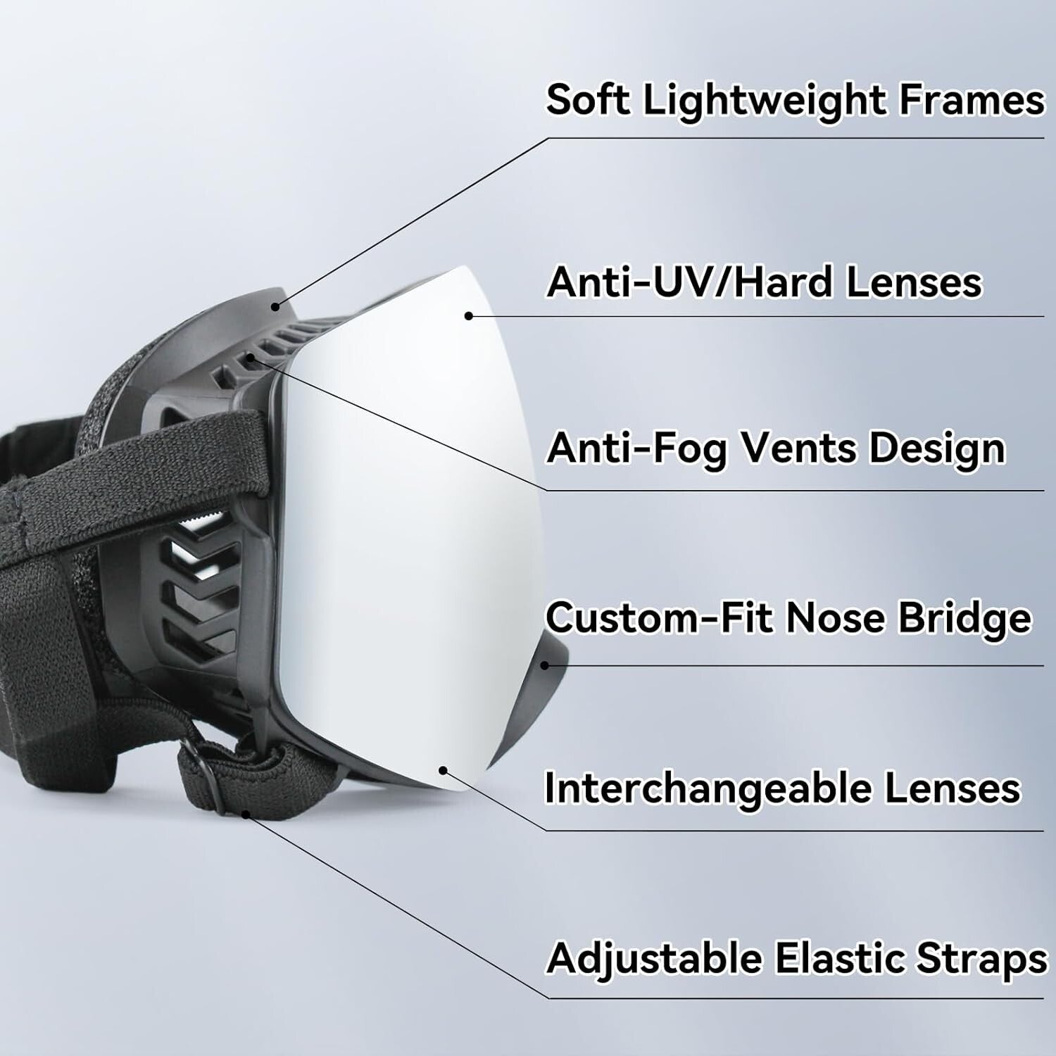 Adjustable UV400 Dog Sunglasses for Medium to Large Breeds - Windproof & Stylish