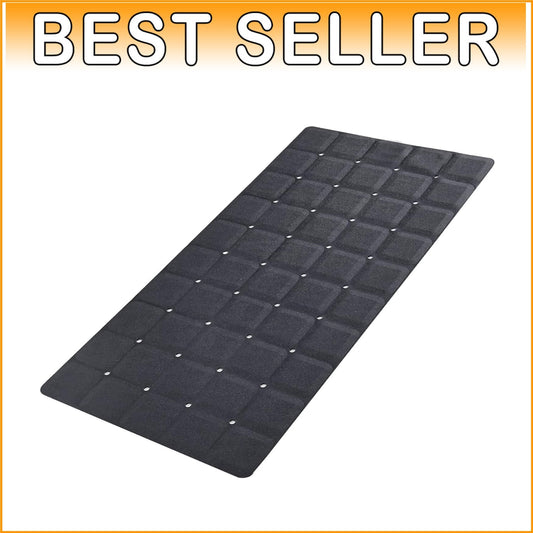 Durable Heavy Duty 35.8” Silicone Bath Mat - Foldable Lightweight Comfort