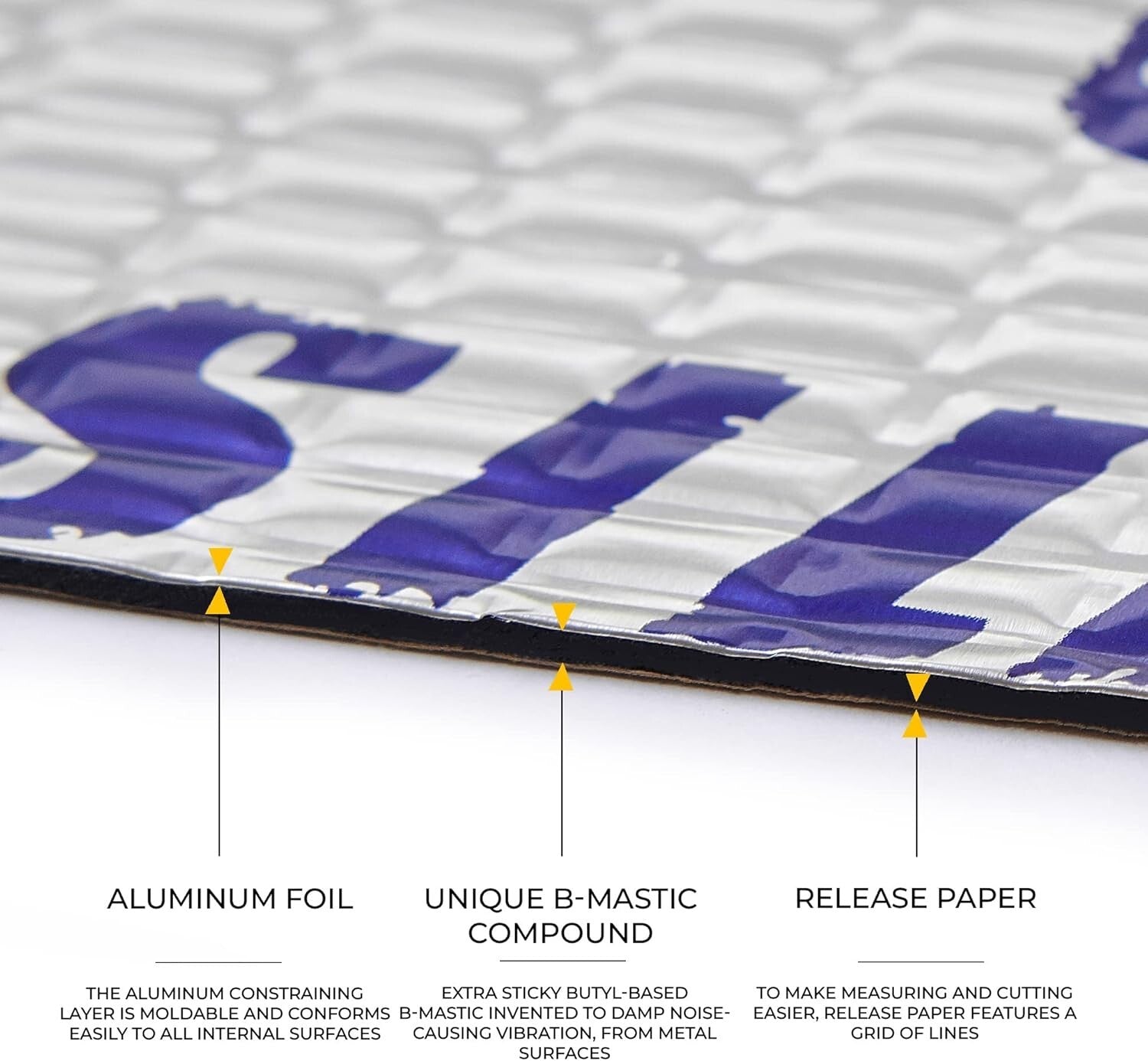 Cost-Effective Butyl Sound Deadener - 50 Mil 52 Sqft for Ultimate Noise Control